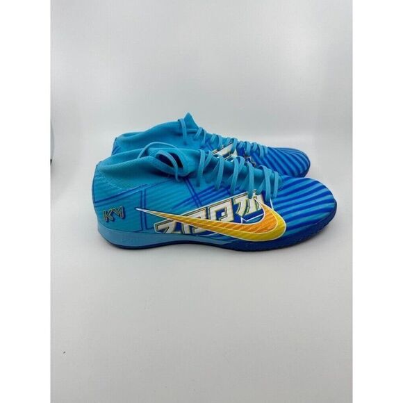Nike Zoom Mercurial Superfly 9 KM IC Soccer Shoes Blue DO9346-400 Men's Size 11 - Picture 5 of 6